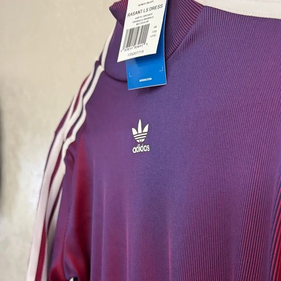 Adidas Women's Long Sleeve Dress in Rich Purple - Picture 4 of 4